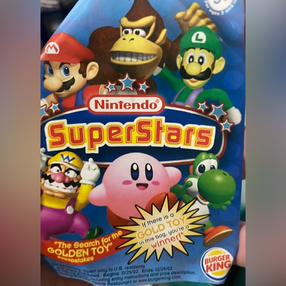 Nintendo Other - 2002 Burger King Nintendo SuperStars #4 Toy! New in unopened bag!